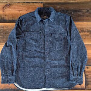 Freedom Foundry Dry Goods Men's Flannel Shirt Jacket Size Medium Black & White